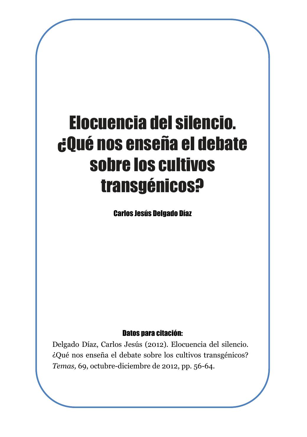 Elocuencia del silencio